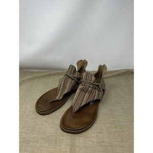 Very G Women’s Angelika Sparta Boho Striped Sandal Shoes Size 11